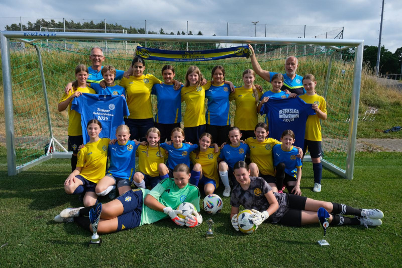 U13-Juniorinnen des SV Schwaig Bezirksligameister 2024/25