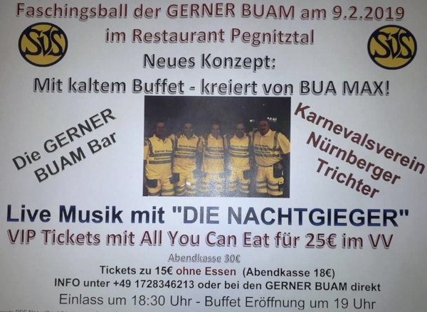 Faschingsball der GERNER BUAM
