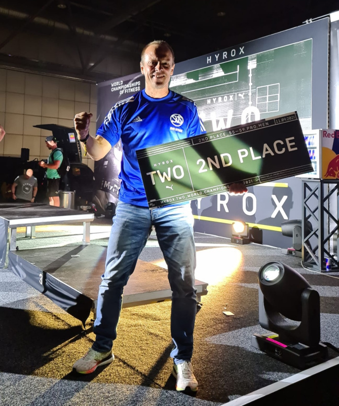 Dieter Neumann vom SV Schwaig ist HYROX Vize-Weltmeister 