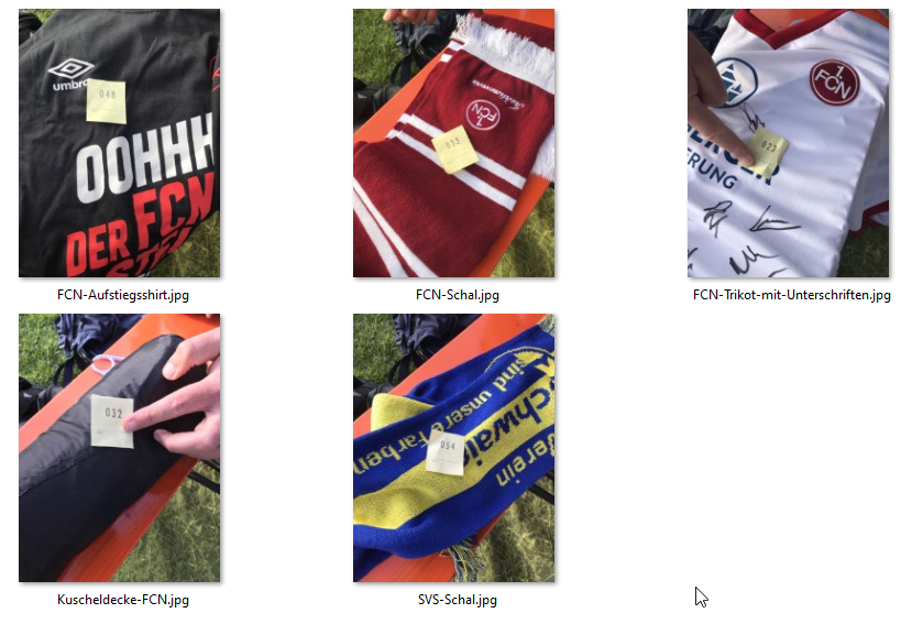 Spendenaktion der Wilden Väter erfolgreich, Bekanntgabe der Gewinnnummern für die Fan-Artikel