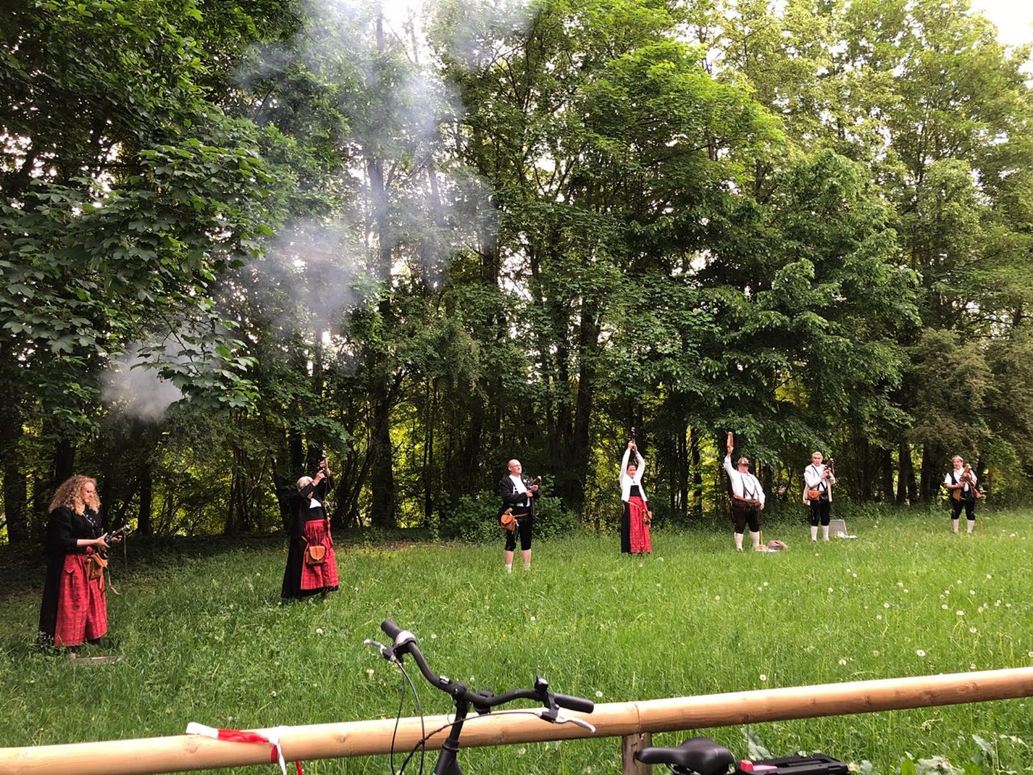 Die Schwaiger Schützen unterwegs