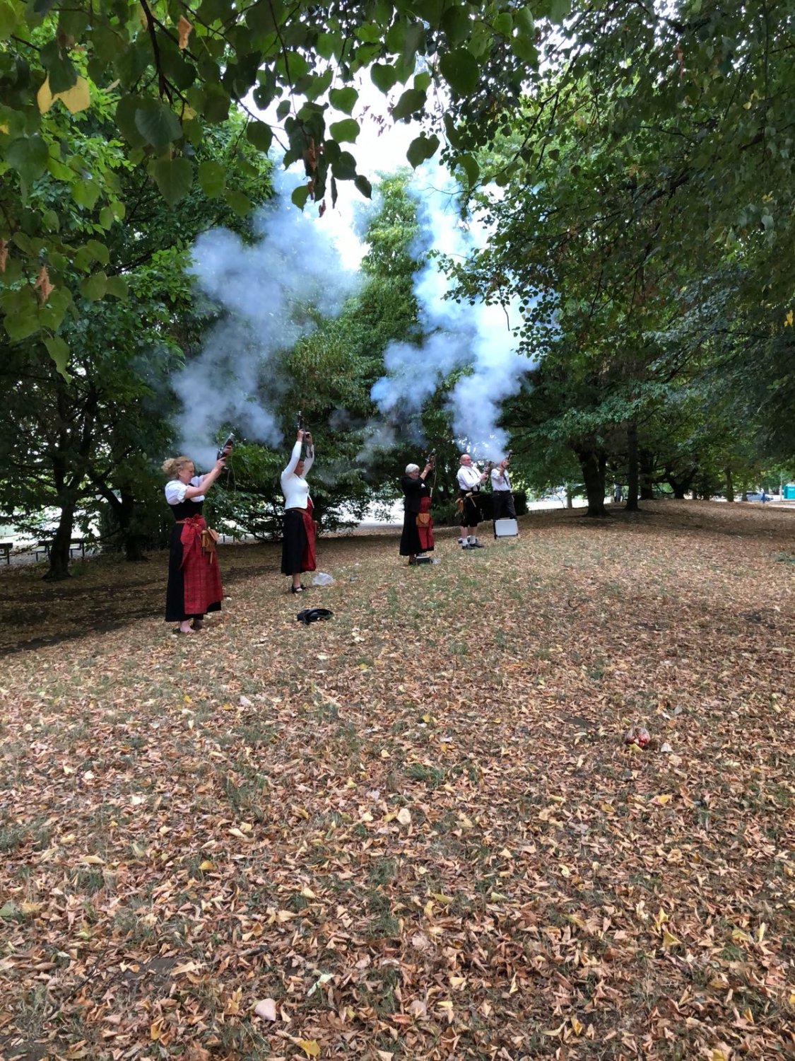 Die Schwaiger Schützen unterwegs