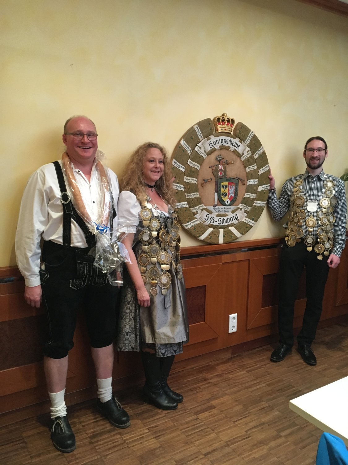 Schützen: Königsproklamation in Schwaig