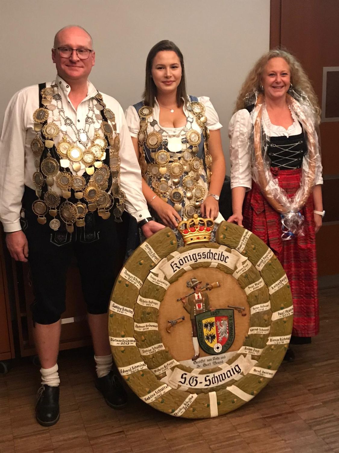 Königsproklamation bei der Schützengilde Schwaig