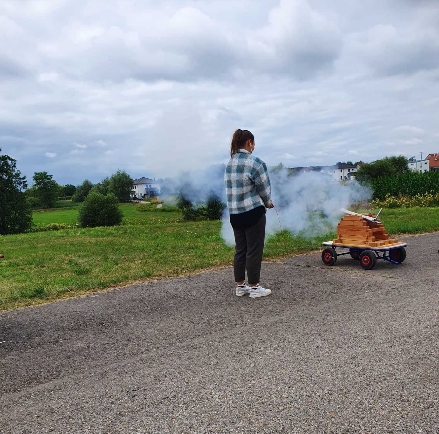 Die Böllergruppe der Schützengilde Schwaig hat sich vergrößert.
